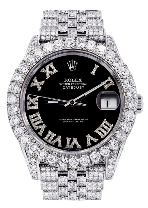 case size rolex datejust including dial|Rolex Datejust iced out 41mm.